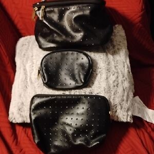 Modella Black Studded Bag Trio